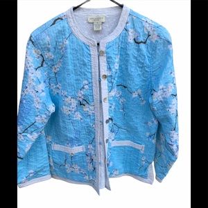 Appleseed’s Blue Reversible Quilted Jacket